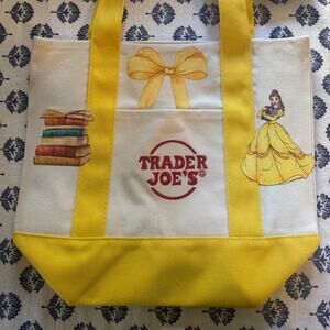 Belle and Her Books Custom Disney Trader Joes Mini Tote Bag Beauty Beast